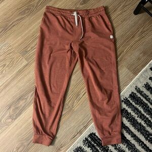 Vuori Joggers - burnt orange color